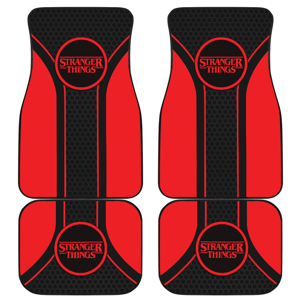 Stranger Things Logo Car Floor Mats Custom For Fans Ci230105-06a