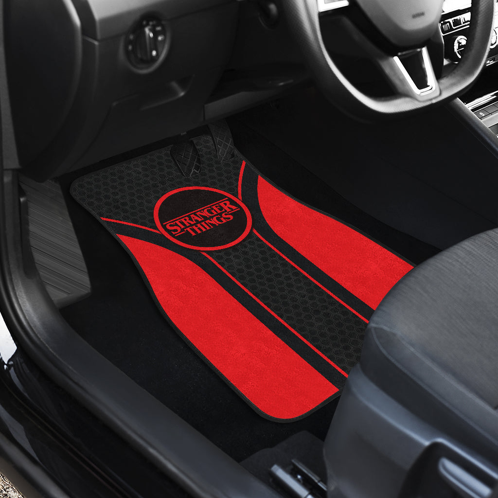 Stranger Things Logo Car Floor Mats Custom For Fans Ci230105-06a