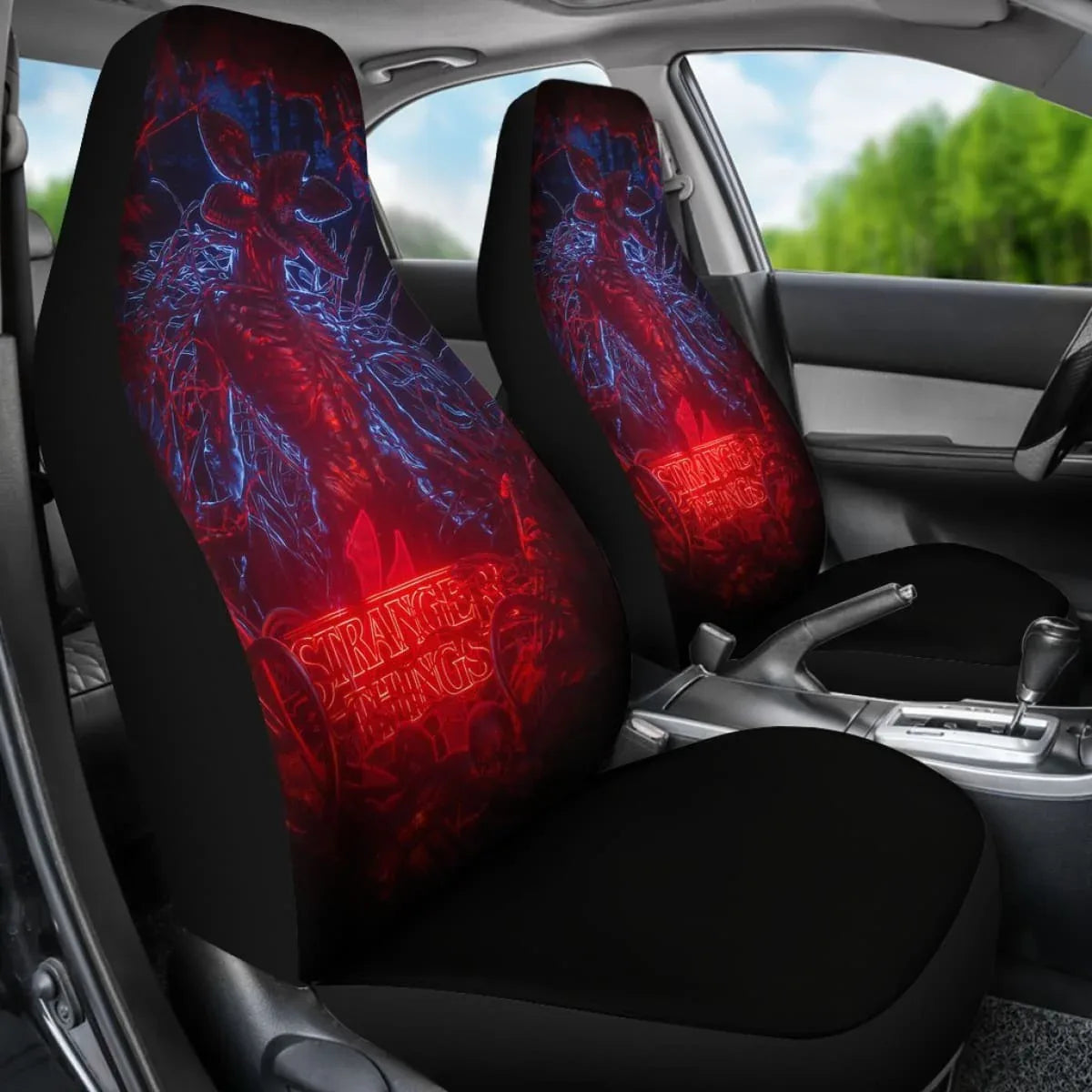 Stranger Things Seat Covers Amazing Best Gift Ideas Universal Fit - PersonalizedFury