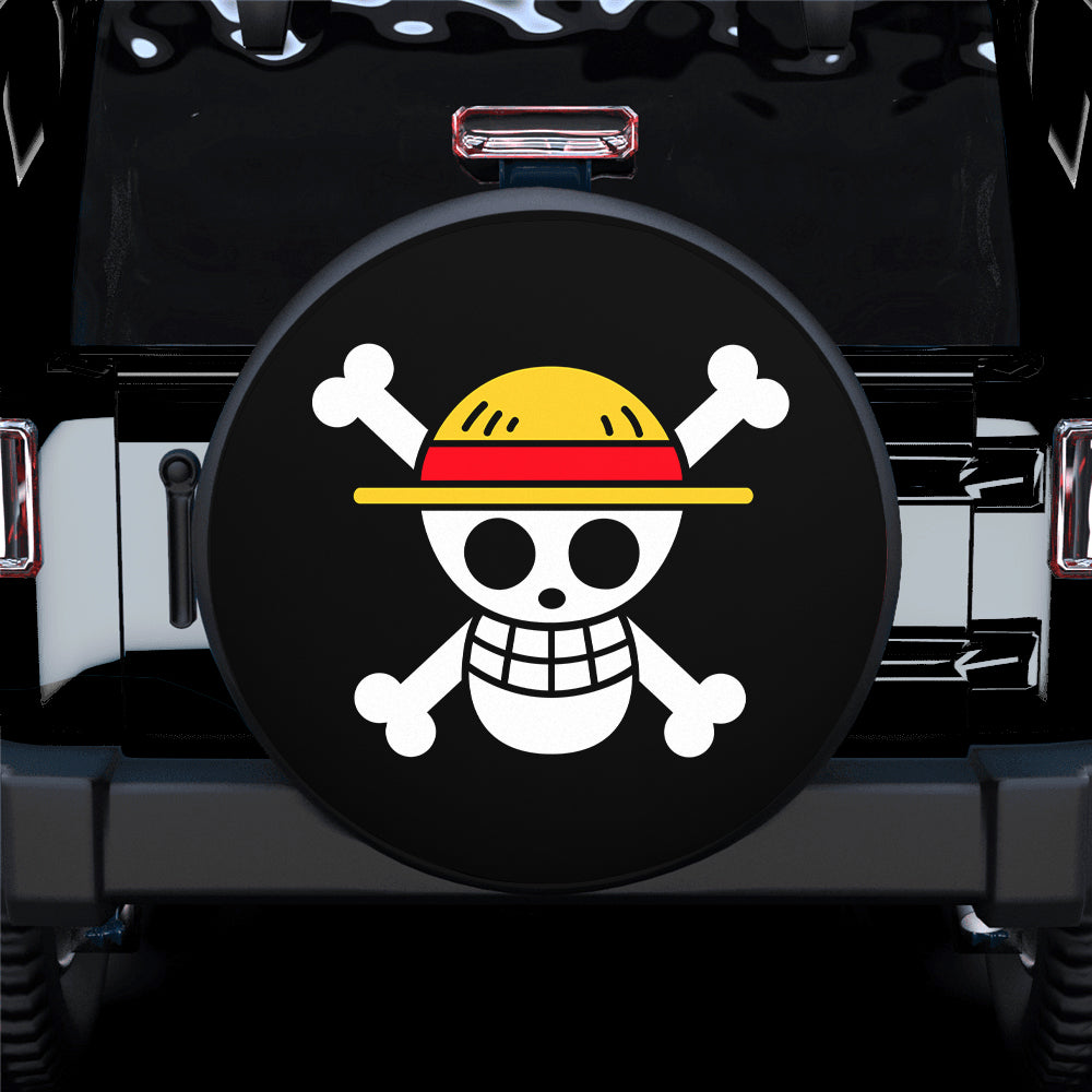 Straw Hat Pirates Flag Custom One Piece Anime Car Spare Tire