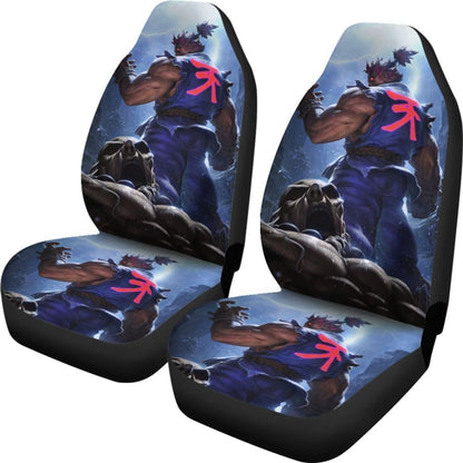 Street Fighter Akuma Car Seat Covers Amazing Gitf Universal Fit 173905