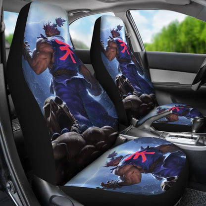 Street Fighter Akuma Car Seat Covers Amazing Gitf Universal Fit 173905