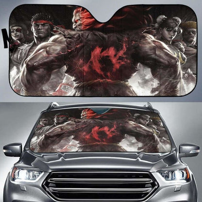 Street Fighter V Car Sun Shades 918b Universal Fit