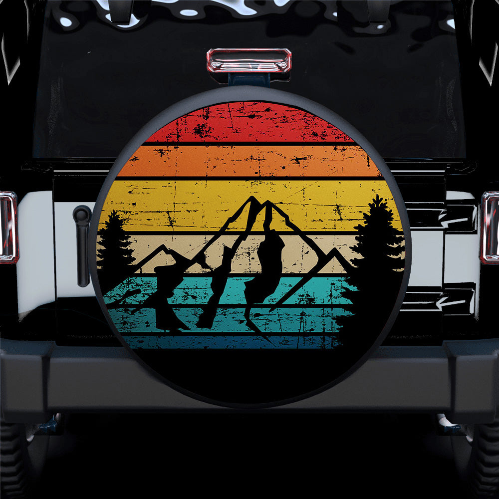Style Mountains Vintage Camping Car Spare Tire Cover