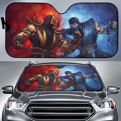 Sub Zero Vs Scropion Car Auto Sun Shades Universal Fit 051312