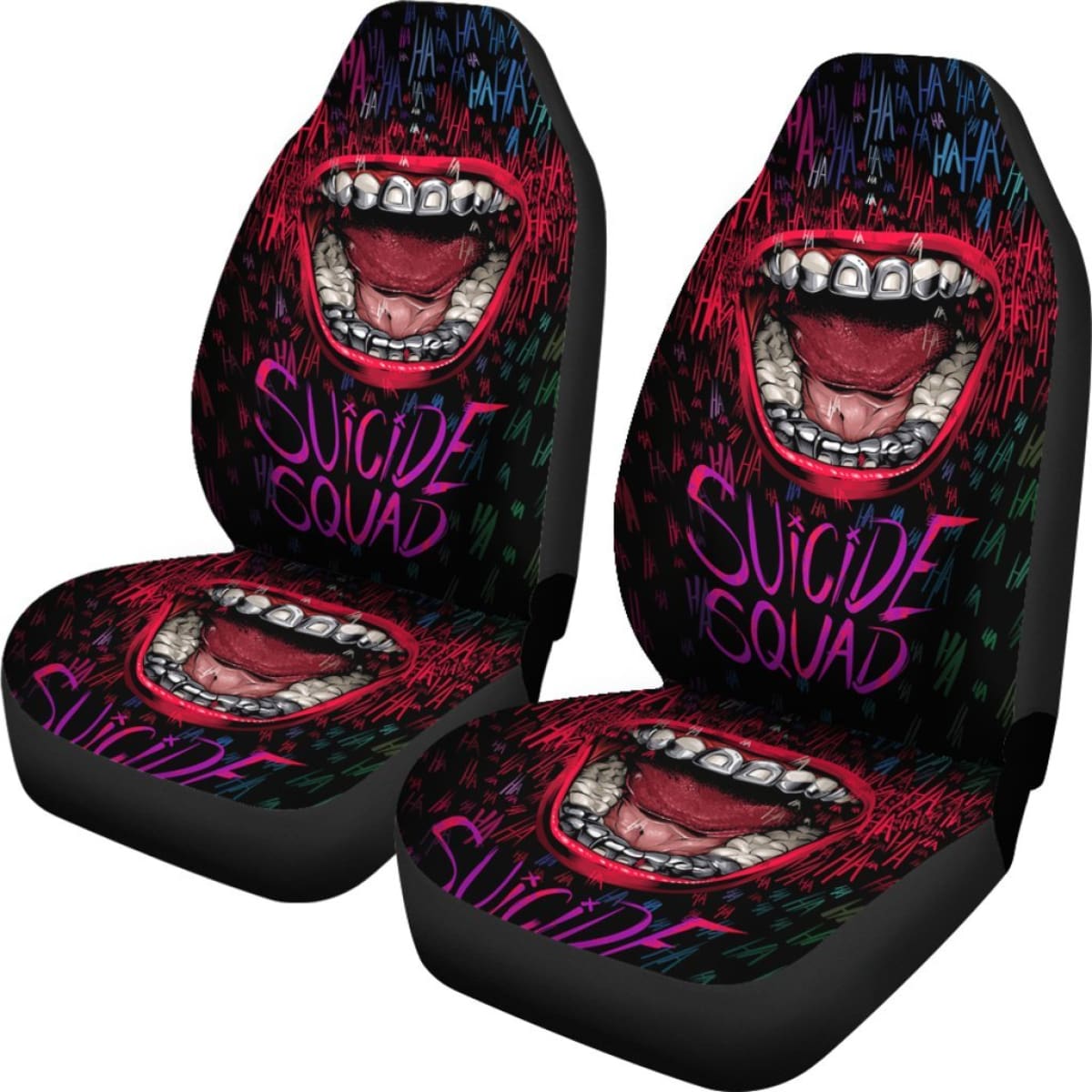 Suicide Squad Art Car Seat Covers Movie Fan Gift H031020 Universal Fit 225311