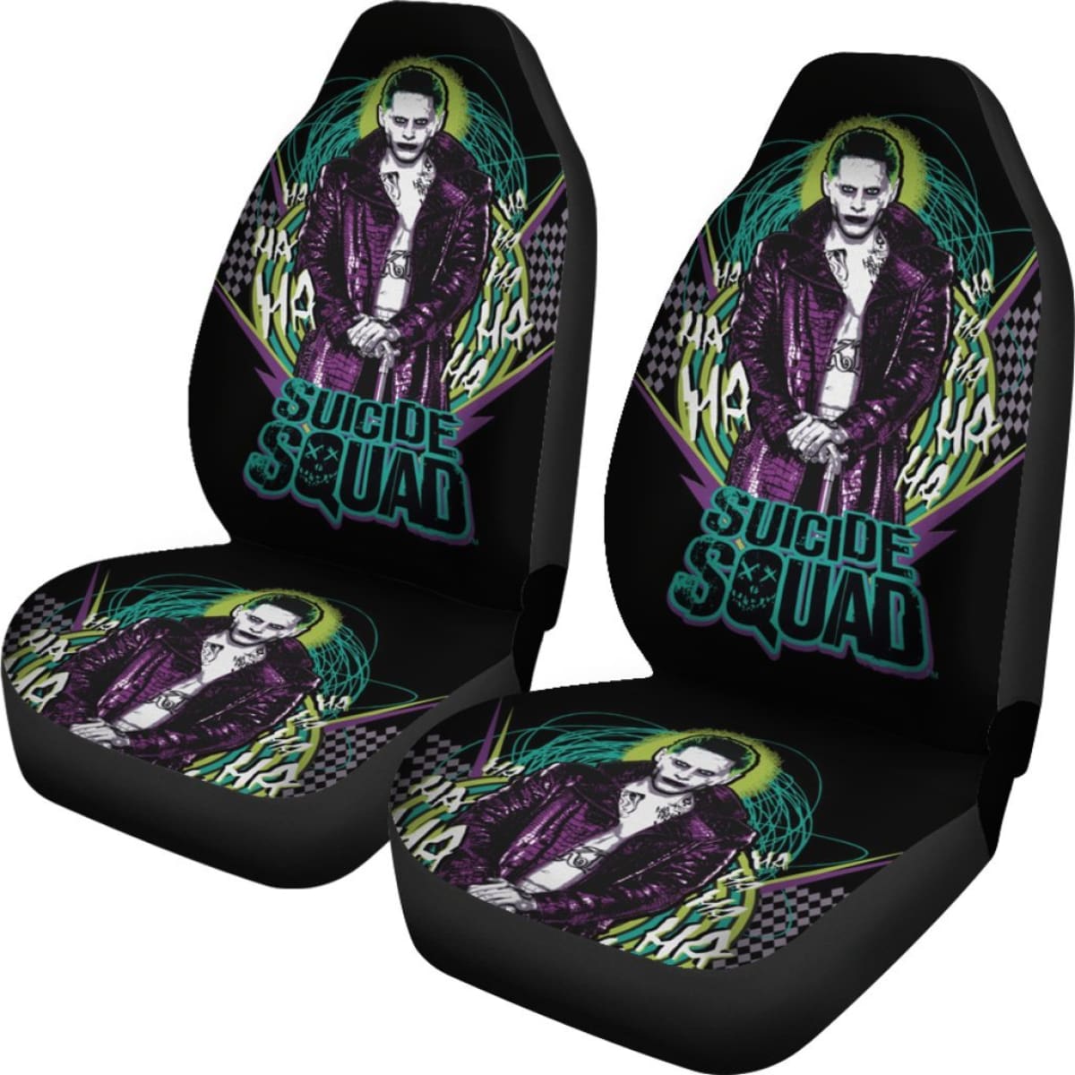 Suicide Squad Car Seat Covers Joker Villains Movie Fan Gift H031020 Universal Fit 225311