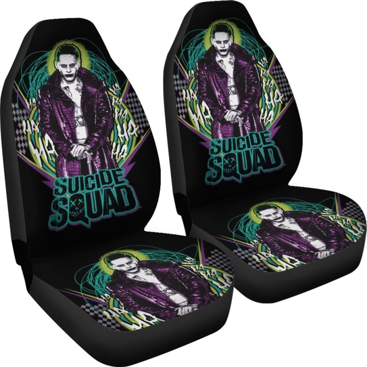 Suicide Squad Car Seat Covers Joker Villains Movie Fan Gift H031020 Universal Fit 225311