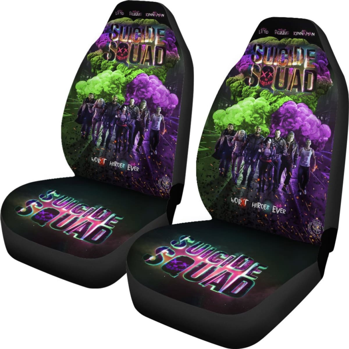 Suicide Squad Car Seat Covers Movie Fan Gift H031020 Universal Fit 225311