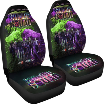 Suicide Squad Car Seat Covers Movie Fan Gift H031020 Universal Fit 225311