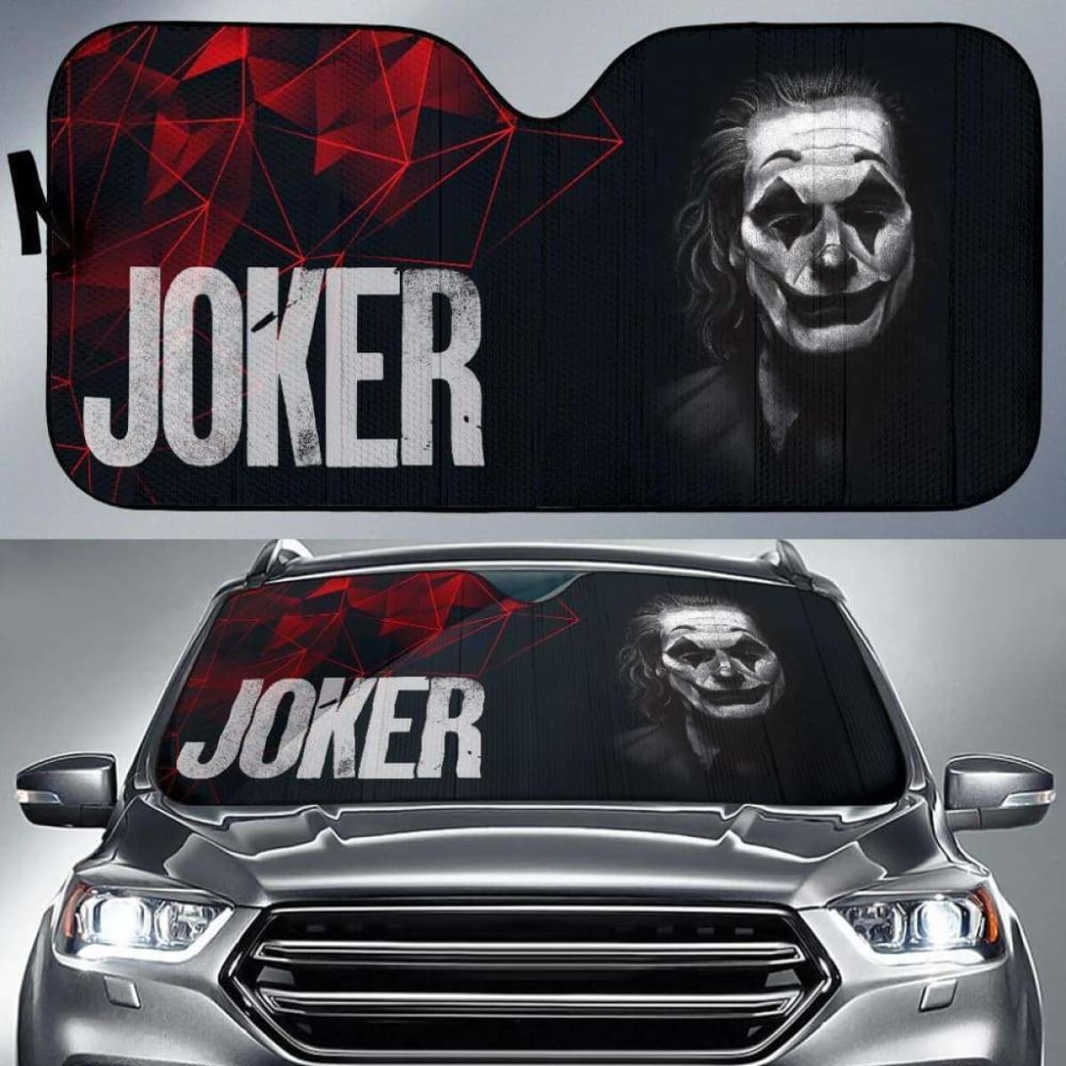 Suicide Squad Car Sun Shade Art Joker Movie Fan Gift Universal Fit 051012