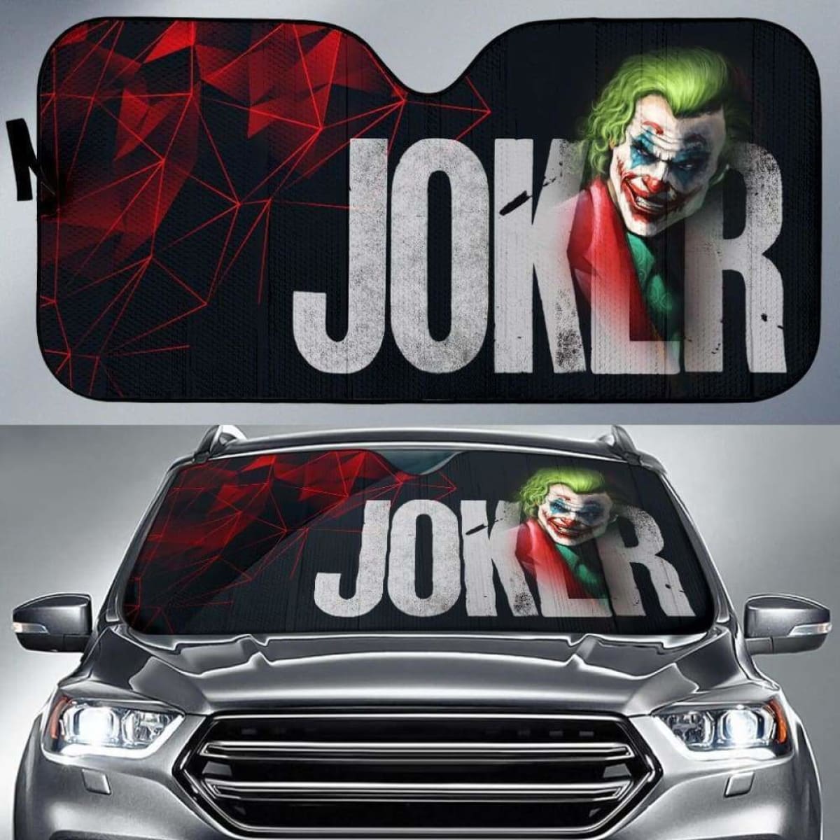 Suicide Squad Joker Car Sun Shades Movie Fan Gift Universal Fit 051012