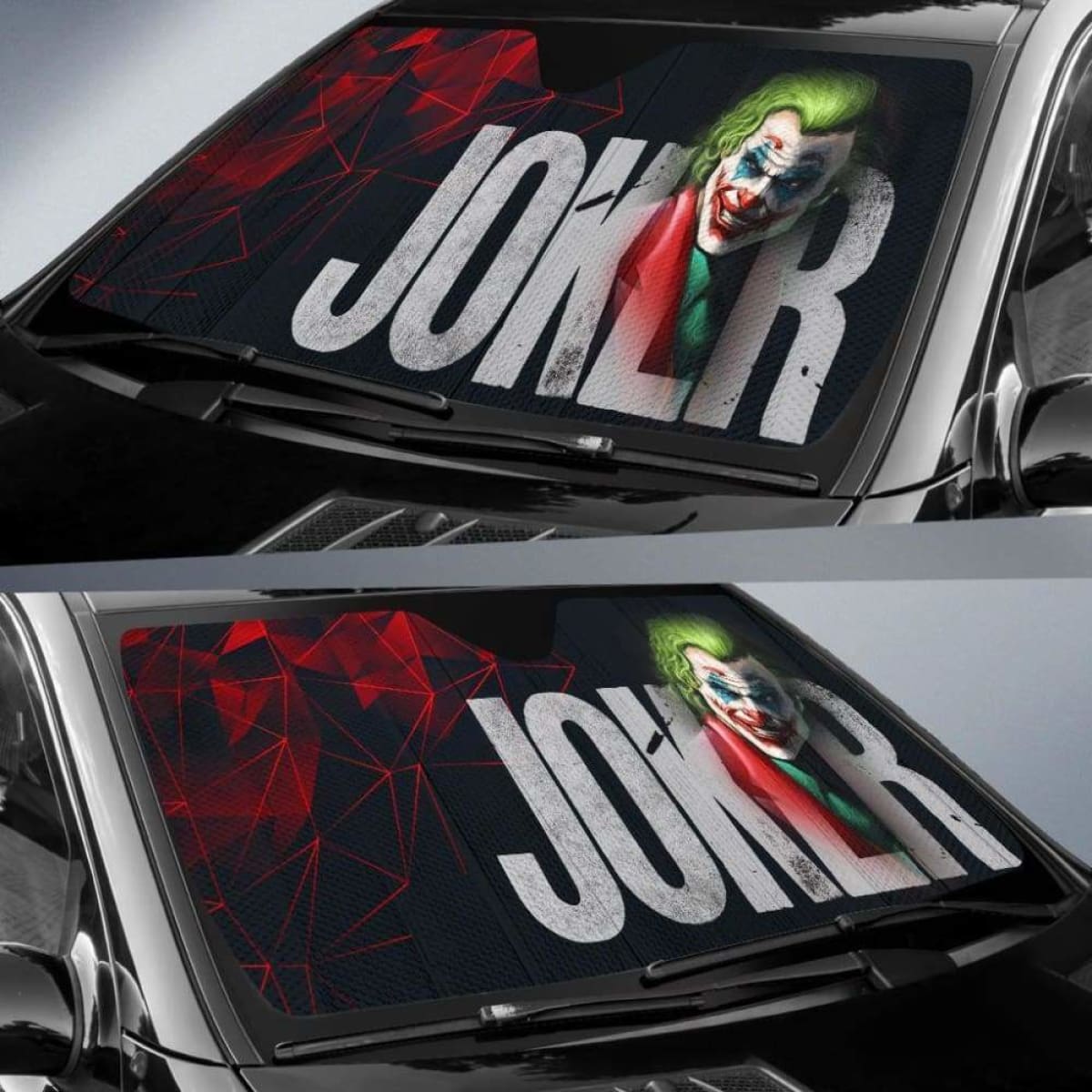 Suicide Squad Joker Car Sun Shades Movie Fan Gift Universal Fit 051012