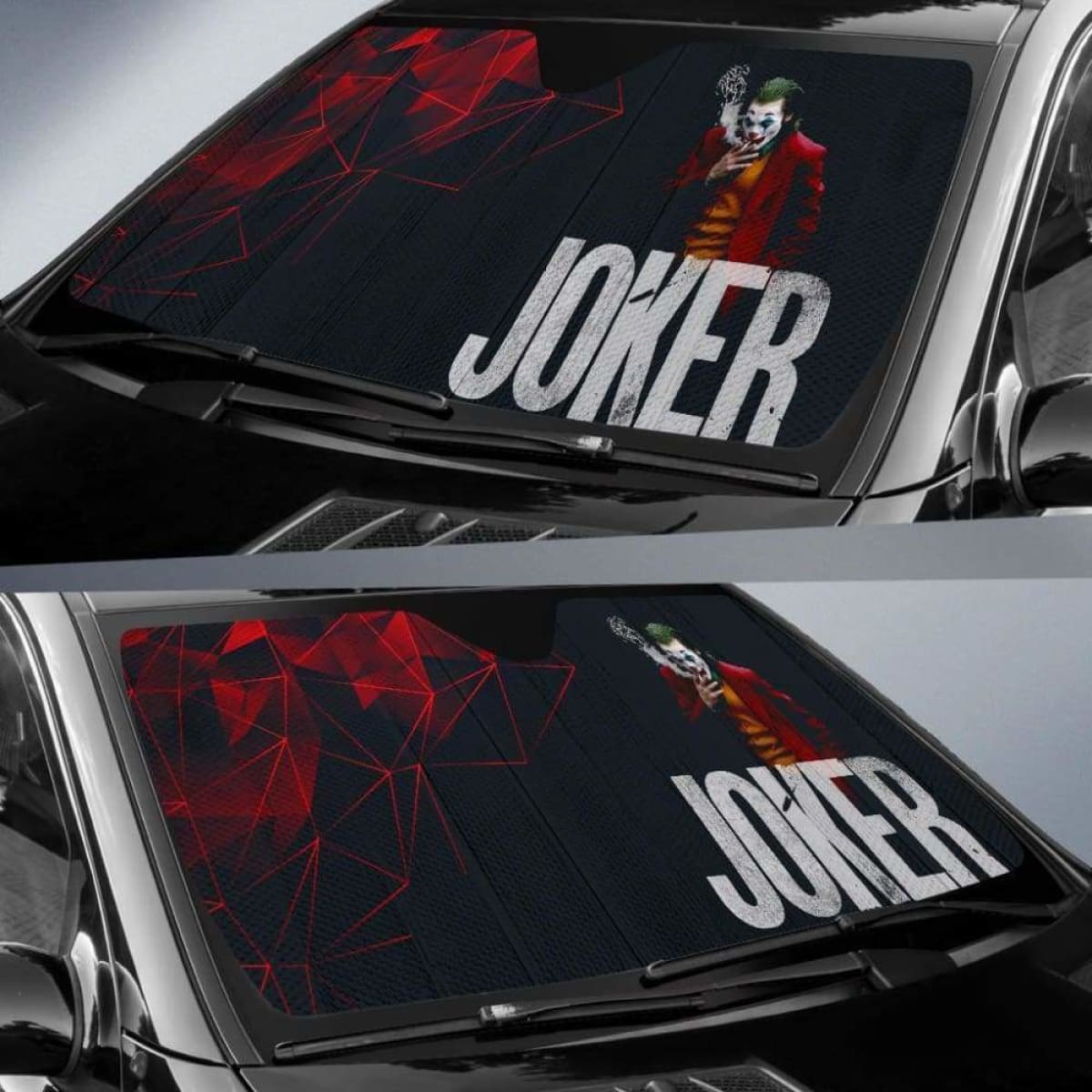 Suicide Squad Movie Joker Car Sun Shades Universal Fit 051012