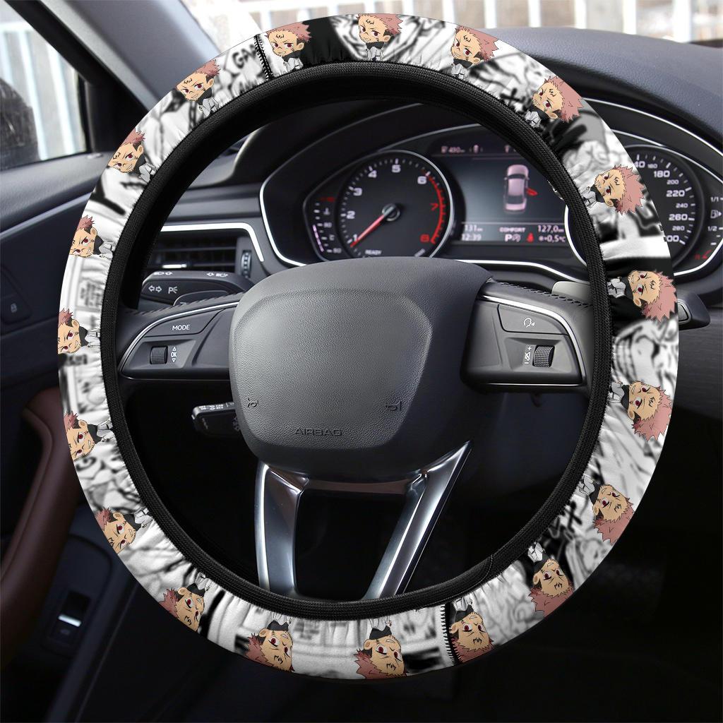 Sukuna Jujutsu Kaisen Anime Custom Car Steering Wheel Cover