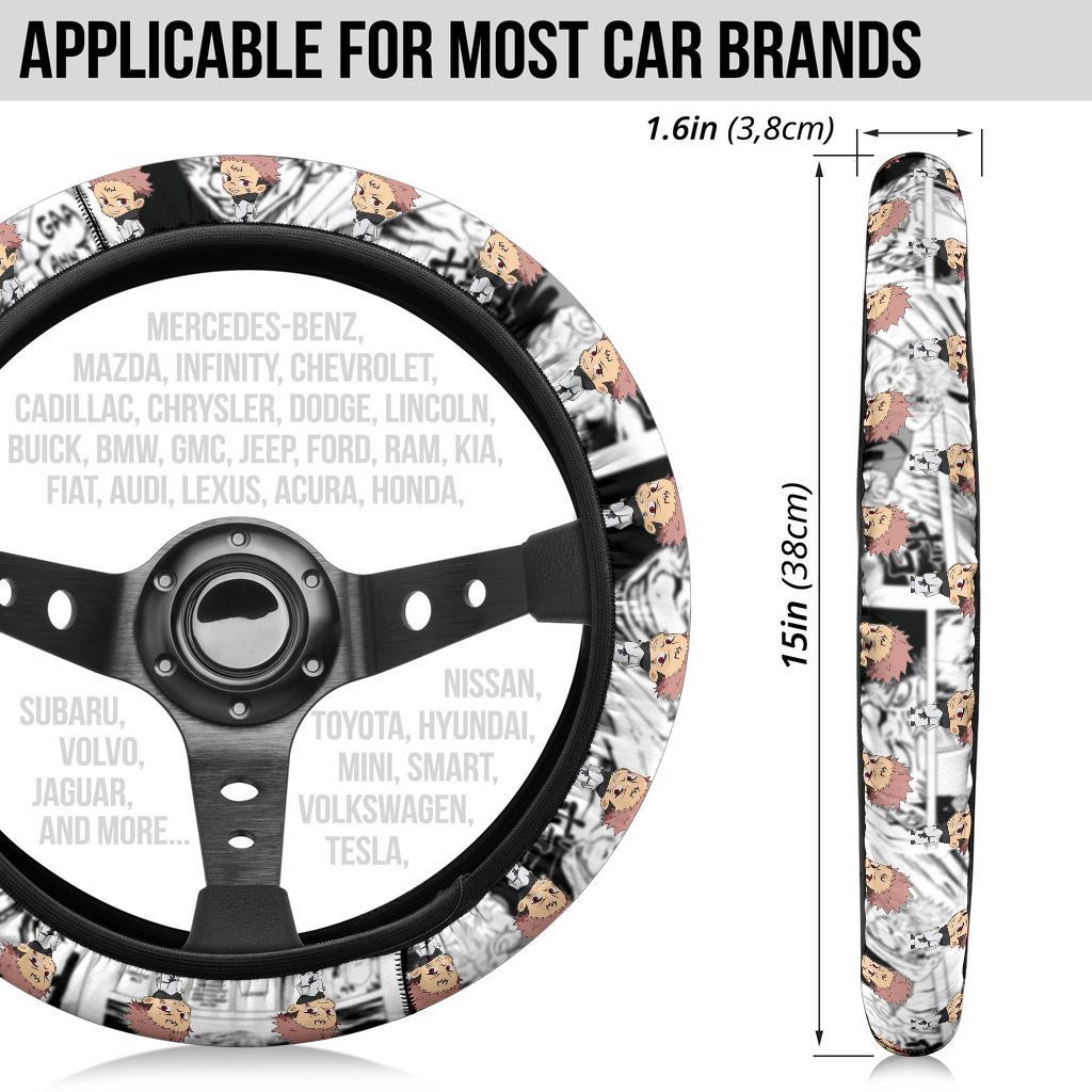 Sukuna Jujutsu Kaisen Anime Custom Car Steering Wheel Cover