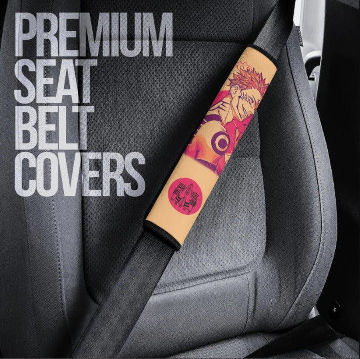 Sukuna Ryomen Anime Jujutsu Kaisen Car Seat Belt Cover Custom Car Accessories