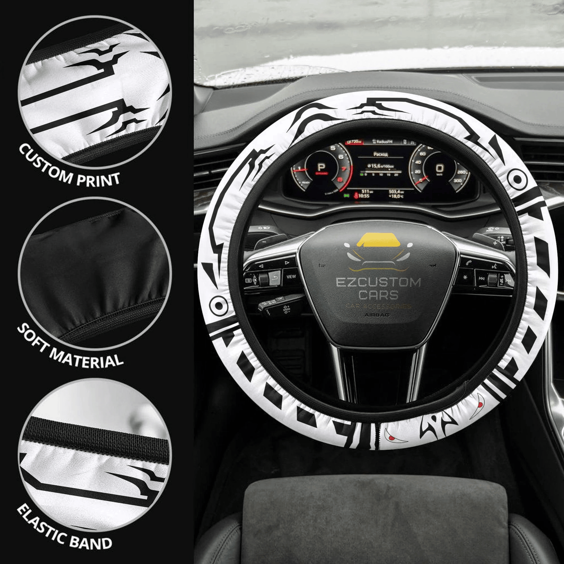 Sukuna Ryomen Car Accessories Custom Jujutsu Kaisen Anime Steering Wheel Cover