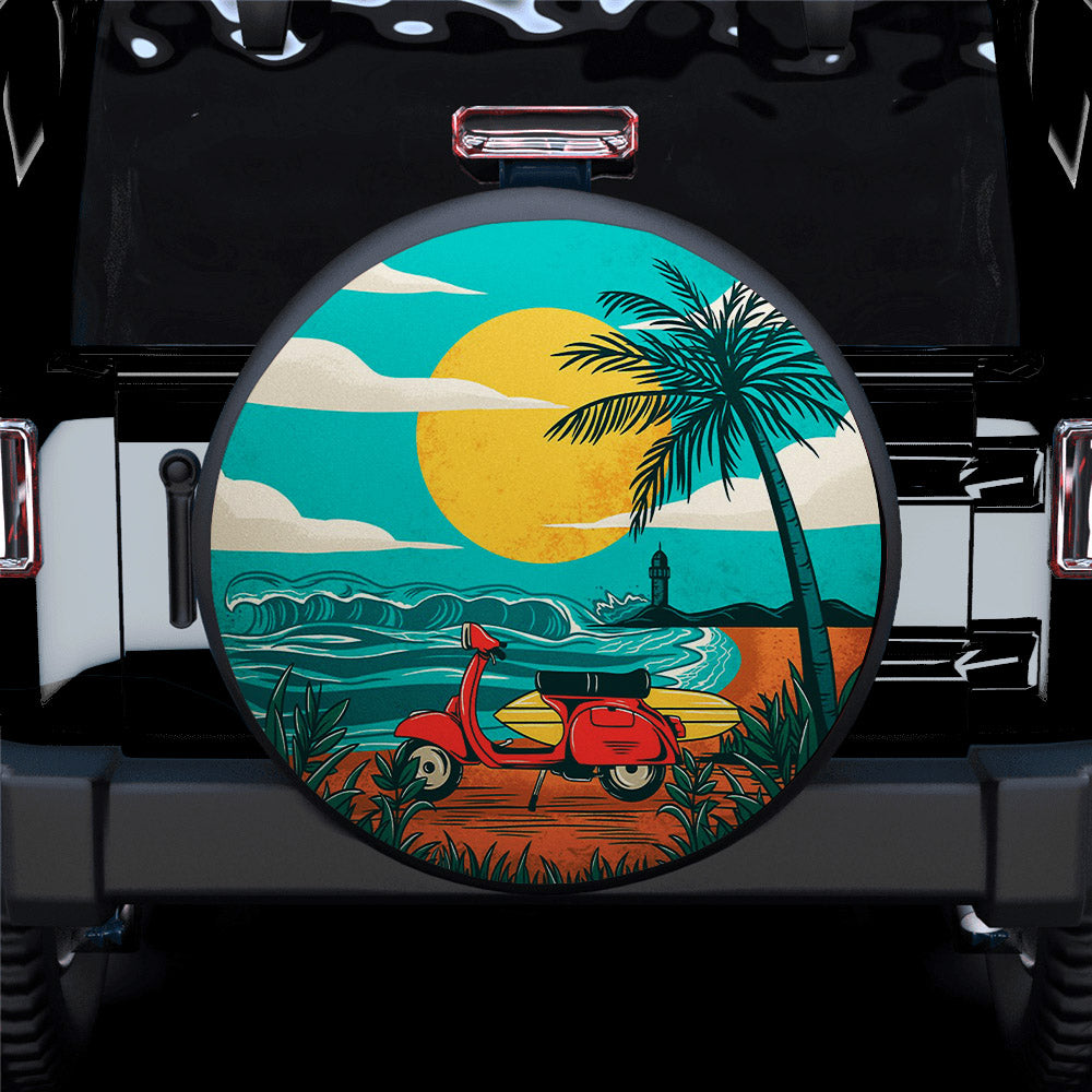 Summer Beach Jeep Car Spare Tire Cover