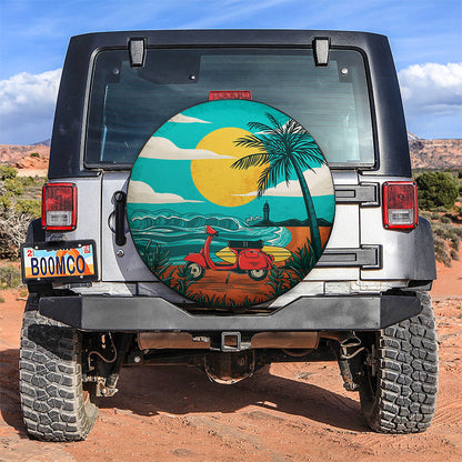 Summer Beach Jeep Car Spare Tire Cover