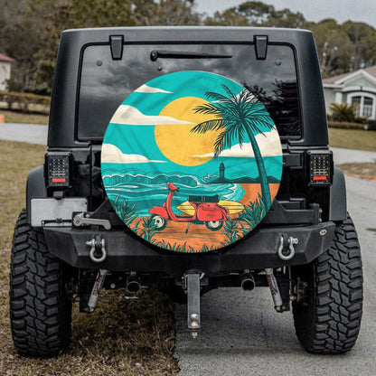 Summer Beach Jeep Car Spare Tire Cover