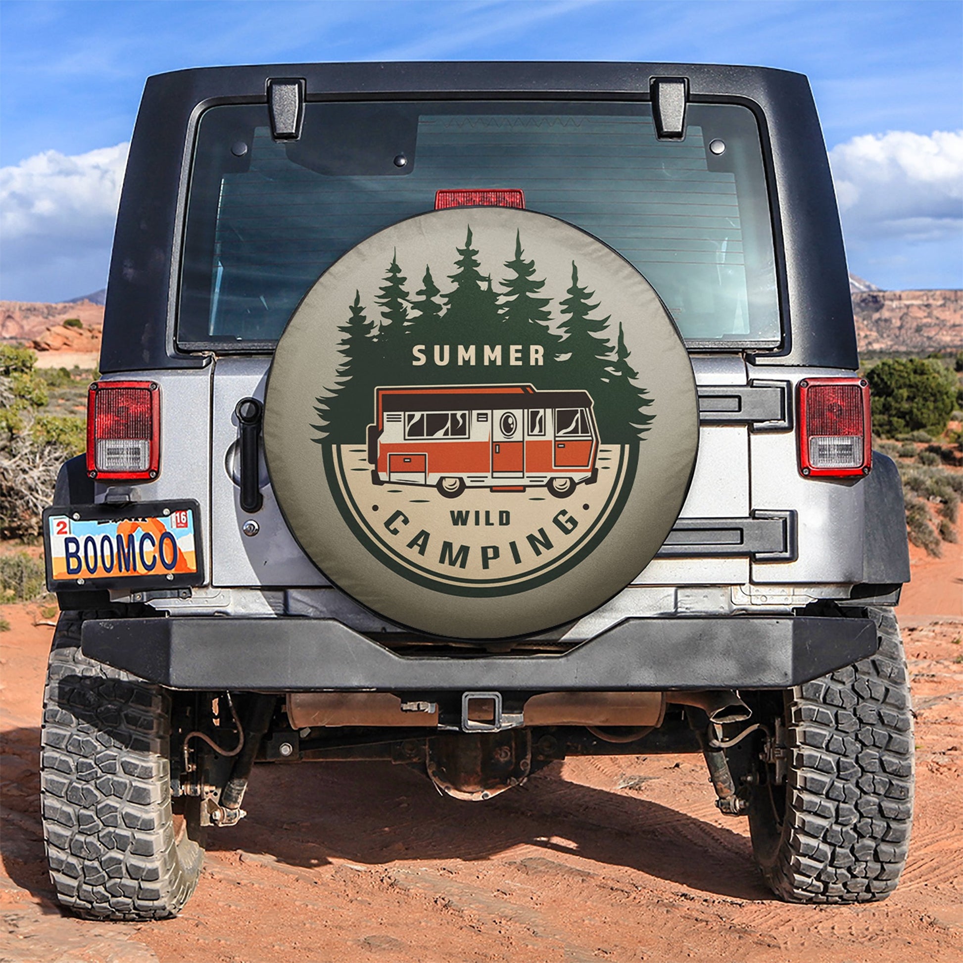 Summer Camping Jeep Car Spare Tire Cover