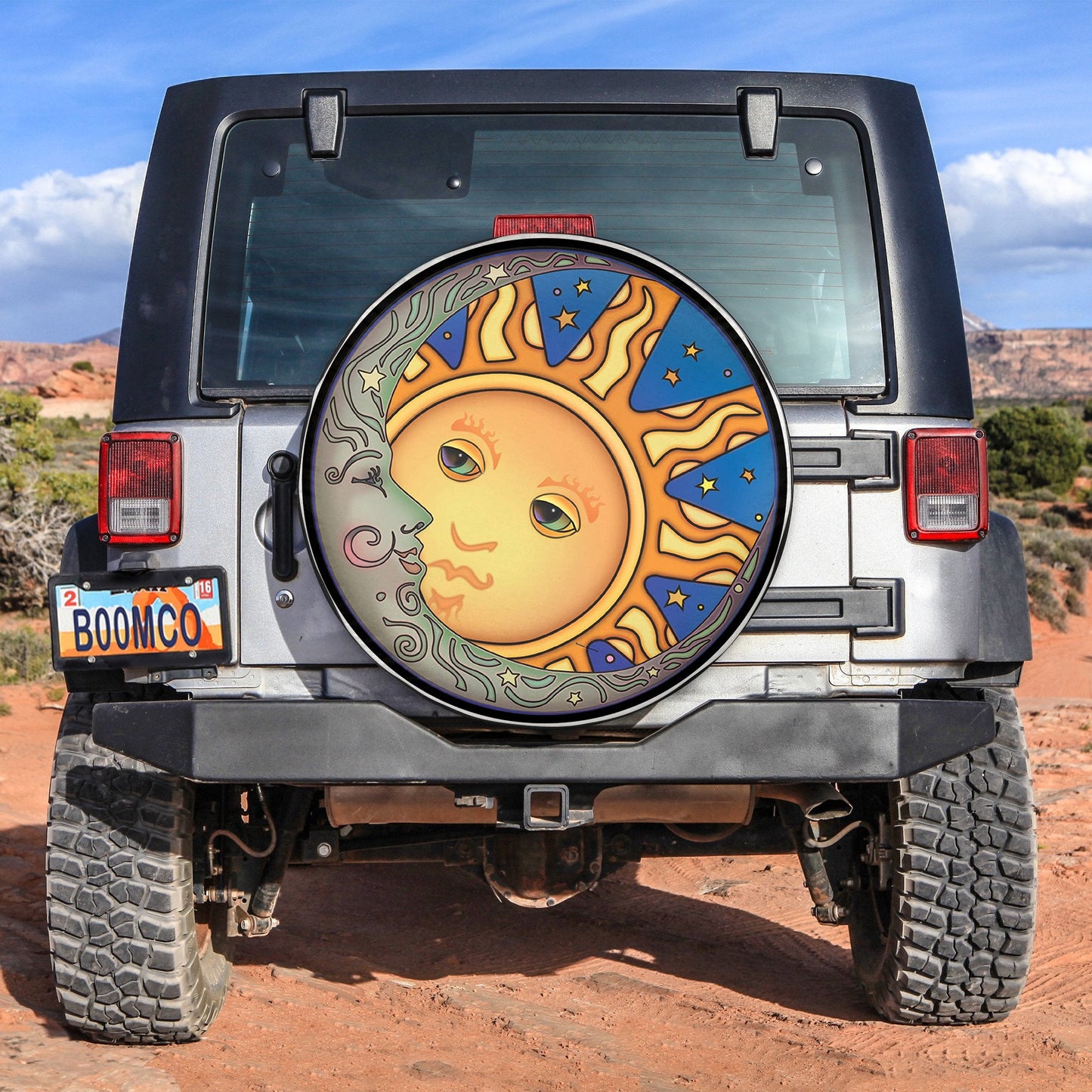 Sun And Moon Spare Tire Cover