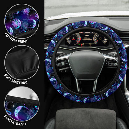 Sun Moon Celestial Car Steering Wheel Cover