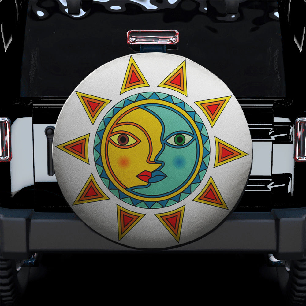 Sun Moon Png Sun Spare Tire Cover