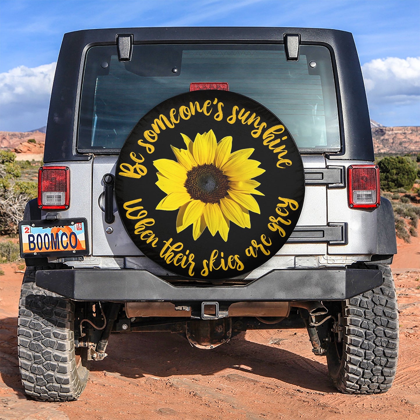 Sunflower Be Someones Sunshine Car Spare Tire