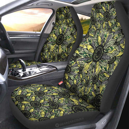 Sunflower Car Seat Covers Custom Car Decoration