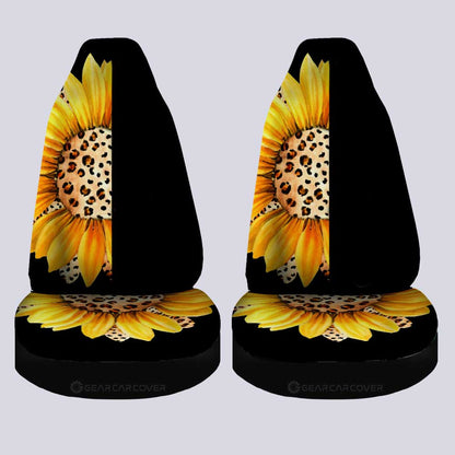 Sunflower Car Seat Covers Custom Personalized Name Car Accessories