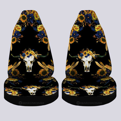 Sunflower Car Seat Covers Custom Personalized Name Car Accessories