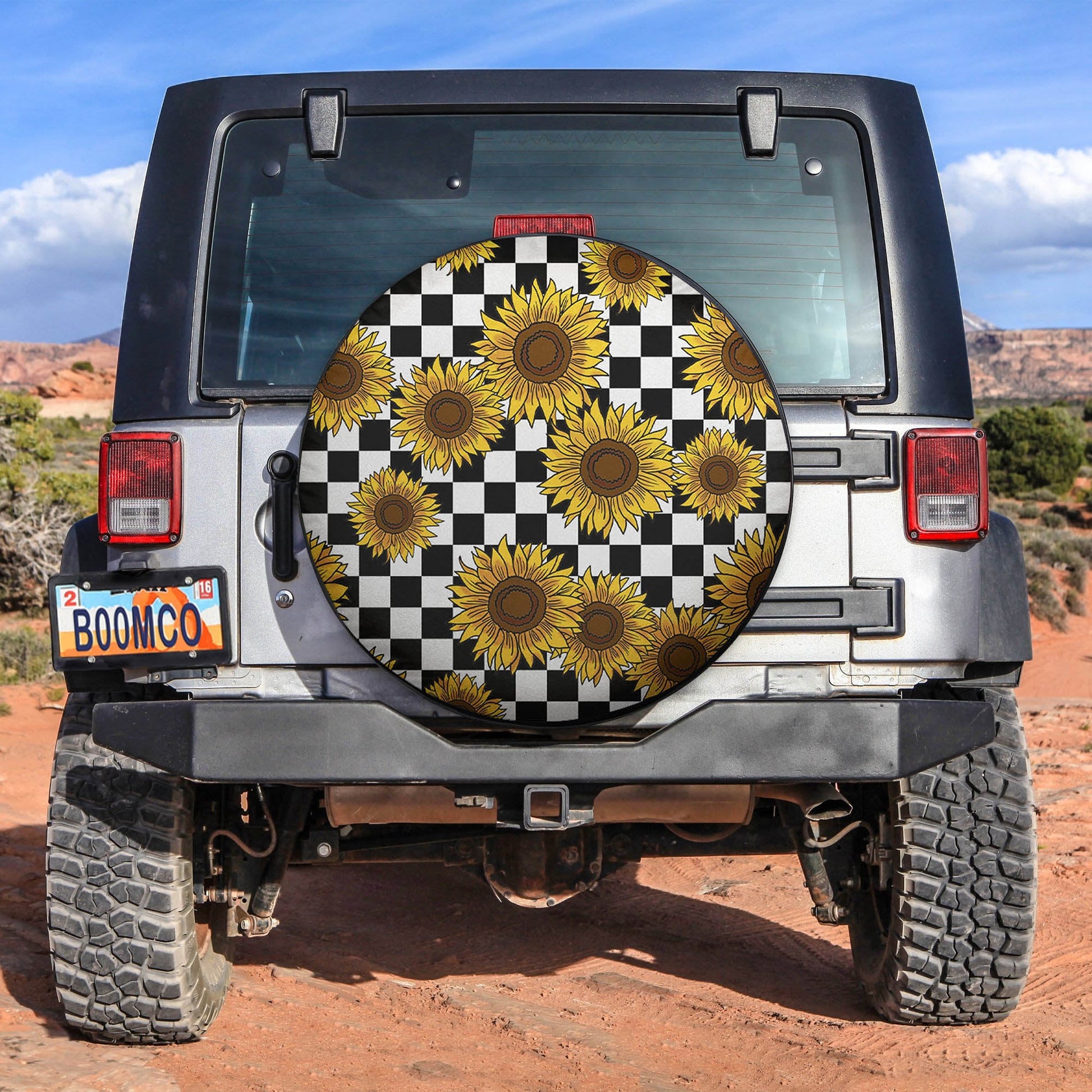 Sunflower Caro Spare Tire Cover