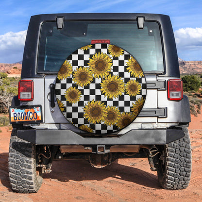Sunflower Caro Spare Tire Cover