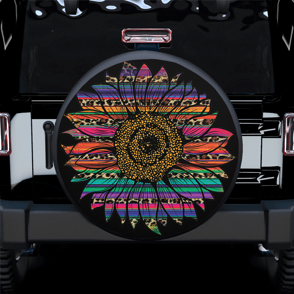 Sunflower Decor Jeep Car Spare Tire Cover