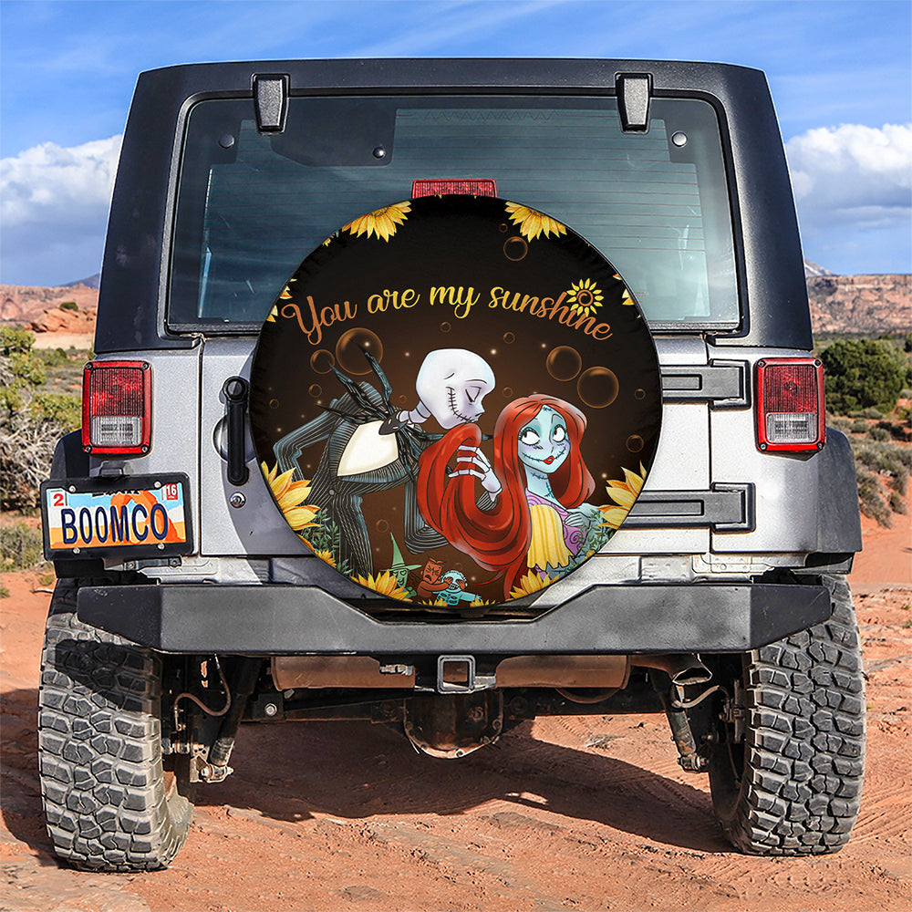 Sunflower Nightmare Before Christmas You Are My Sunshine Jeep Car Spare Tire Cover