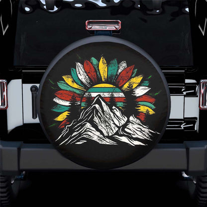 Sunflower On The Mountains Spare Tire Cover