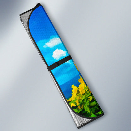 Sunflower Painting Car Auto Sunshades