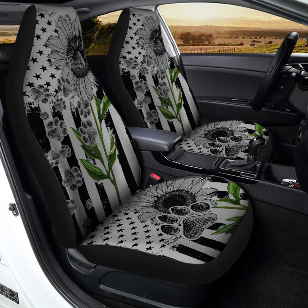 Sunflower Paws Car Seat Covers Custom Gray Color Accessories
