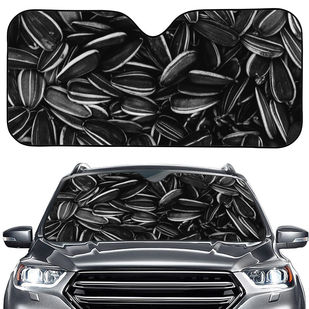 Sunflower Seeds Print Car Windshield Sun Shade