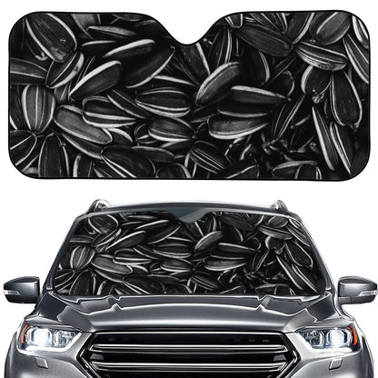 Sunflower Seeds Print Car Windshield Sun Shade