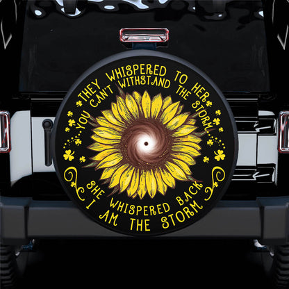 Sunflower She Whispered Back Car Spare Tire