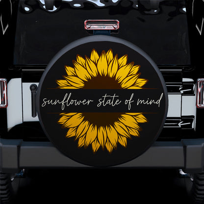Sunflower State Of Mind Jeep Car Spare Tire Cover