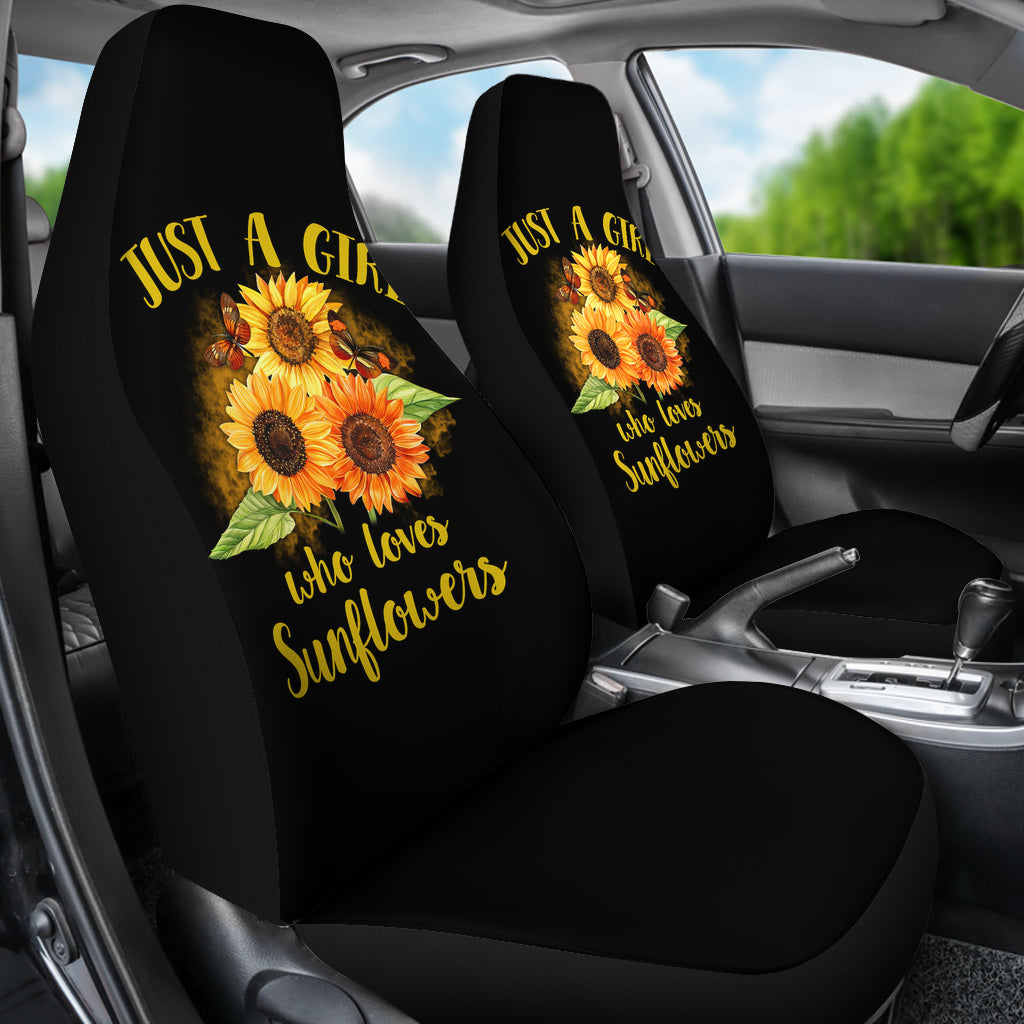 Sunflowers Just A Girl Who Loves Sunflowers Art Car Seat Cover