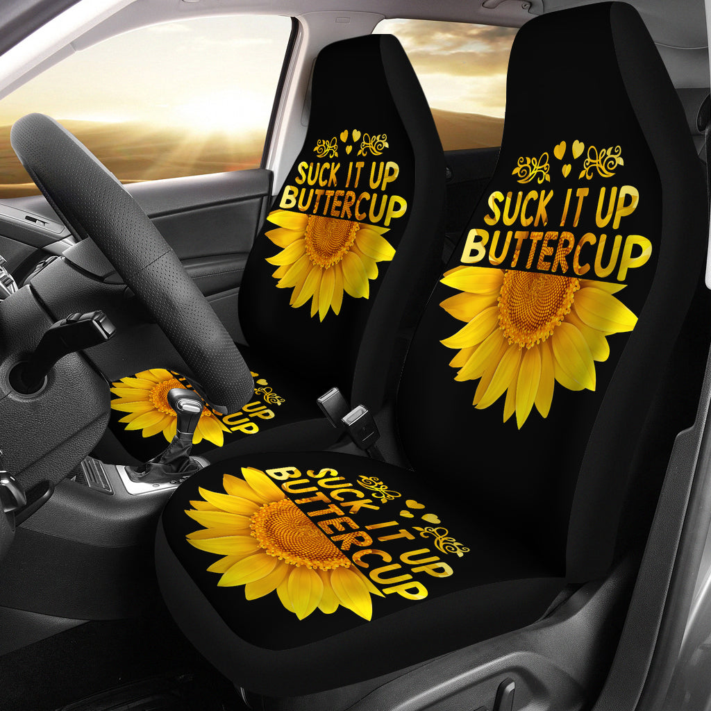 Sunflowers Shut It Up Car Seat Cover