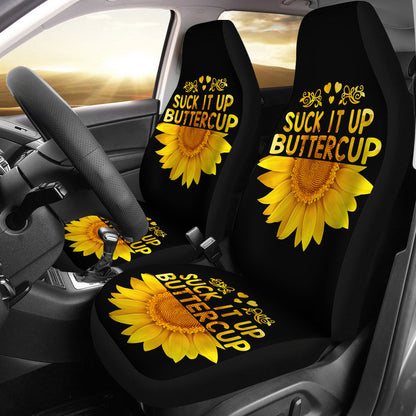 Sunflowers Shut It Up Car Seat Cover