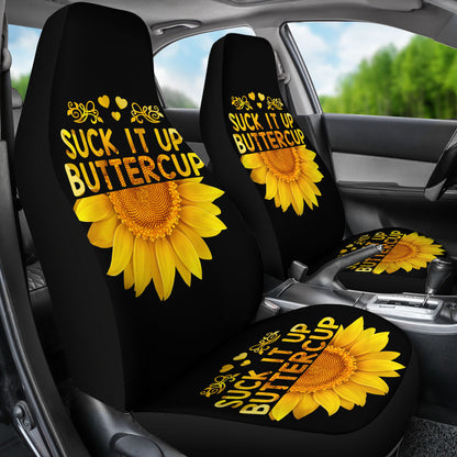 Sunflowers Shut It Up Car Seat Cover
