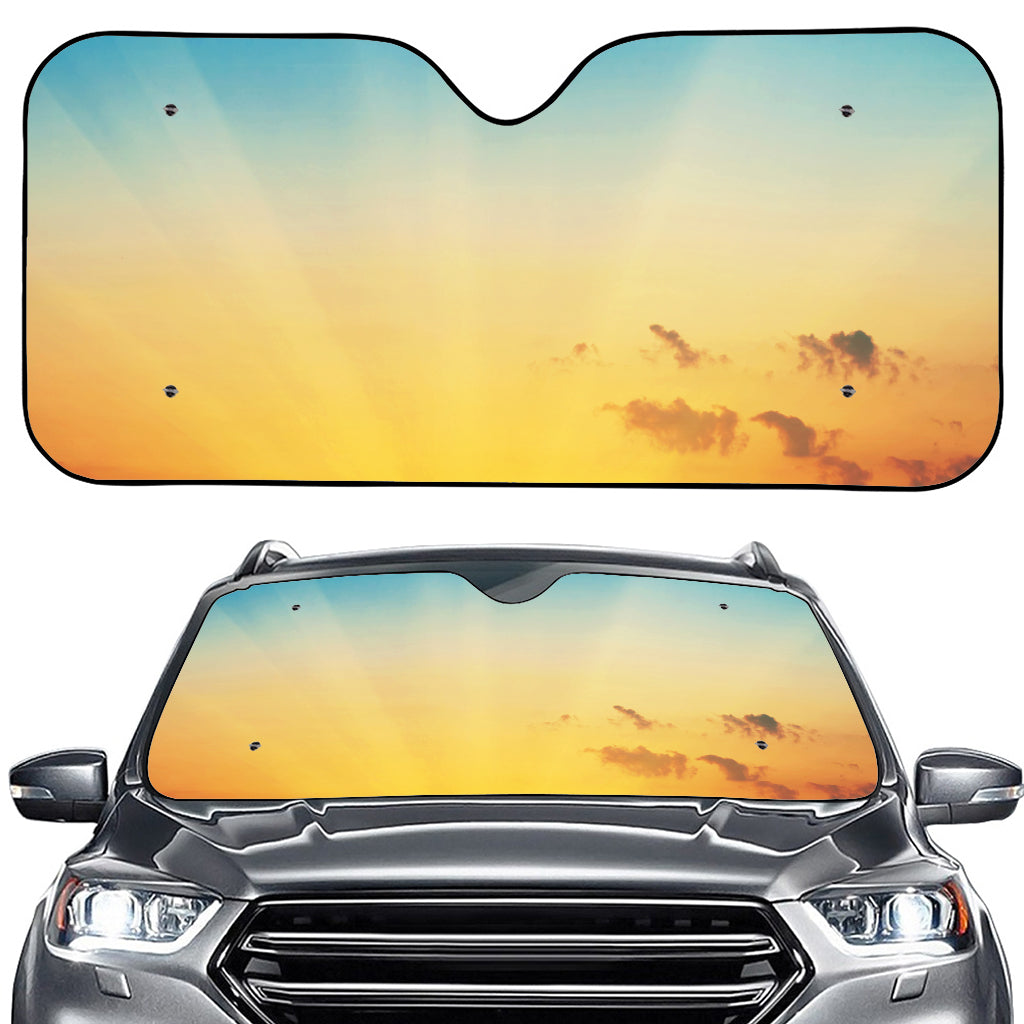 Sunrise Horizon Print Car Windshield Sun Shade