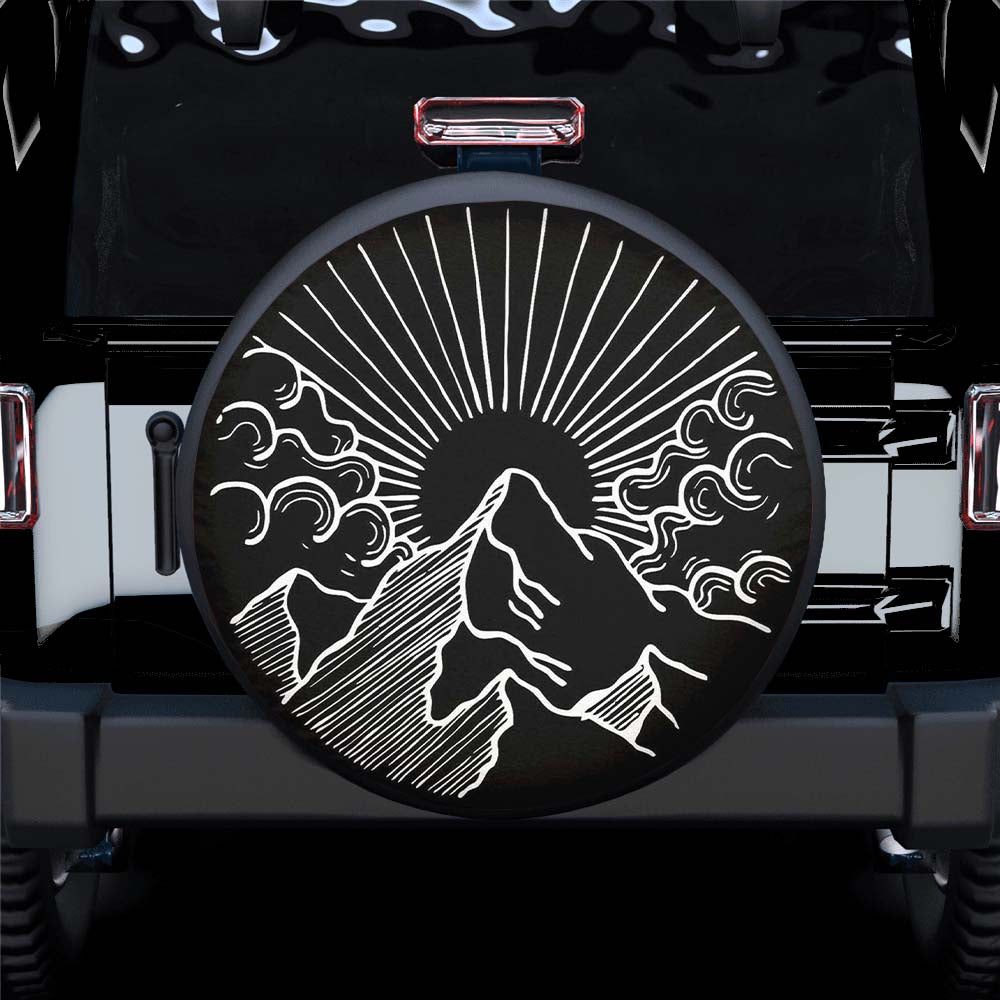 Sunrise on the Mountain Spare Tire Cover